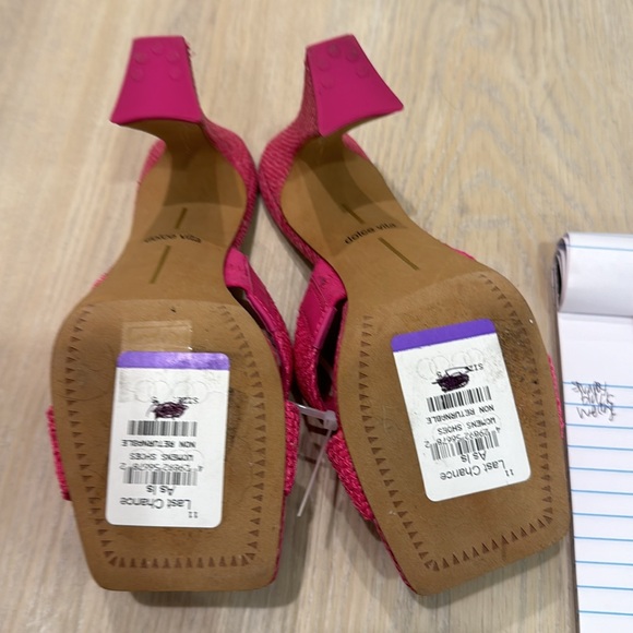 Dolce vote straw heels size 5 - Picture 4 of 4